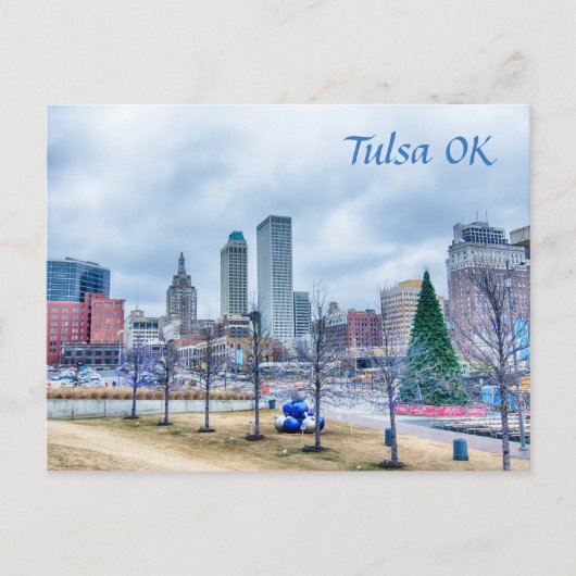 Tulsa Oklahoma in de binnenstad Briefkaart (Voorkant)