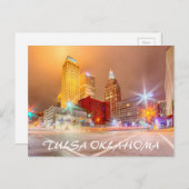 Tulsa Oklahoma in de binnenstad Briefkaart (Voorkant / Achterkant)