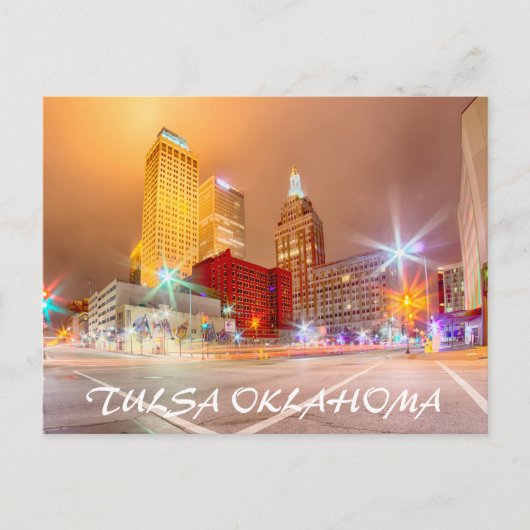 Tulsa Oklahoma in de binnenstad Briefkaart (Voorkant)