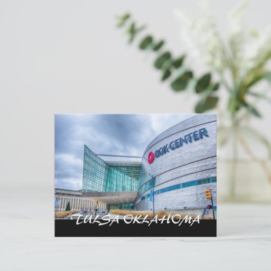 tulsa oklahoma in het centrum briefkaart (Staand voorkant)