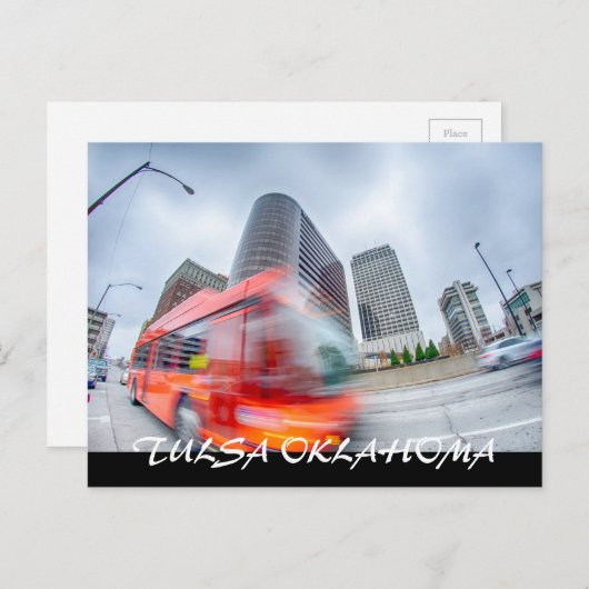 tulsa oklahoma in het centrum briefkaart (Voorkant / Achterkant)