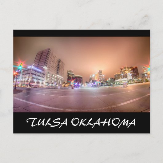tulsa oklahoma in het centrum briefkaart (Voorkant)