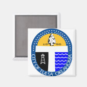 Tulsa, Oklahoma Magneet (Voorkant / Achterkant)