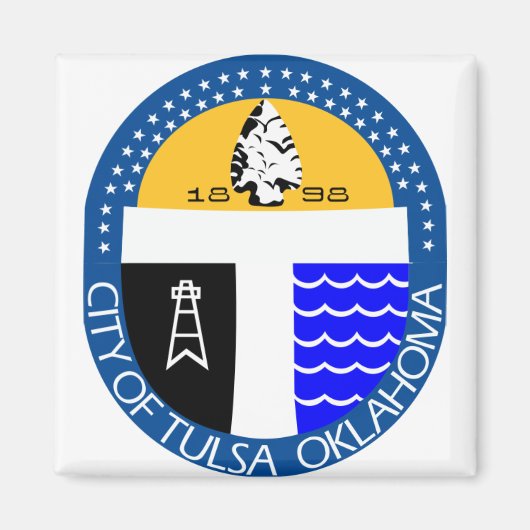 Tulsa, Oklahoma Magneet (Voorkant)