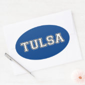 Tulsa Oklahoma Ovale Sticker (Envelop)