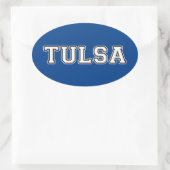 Tulsa Oklahoma Ovale Sticker (Tas)