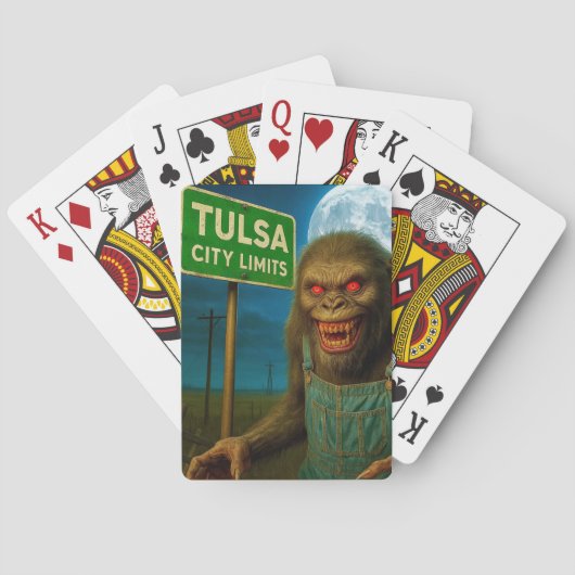 TULSA, OKLAHOMA PLAYING CARDS.   POKERKAARTEN (Achterkant)