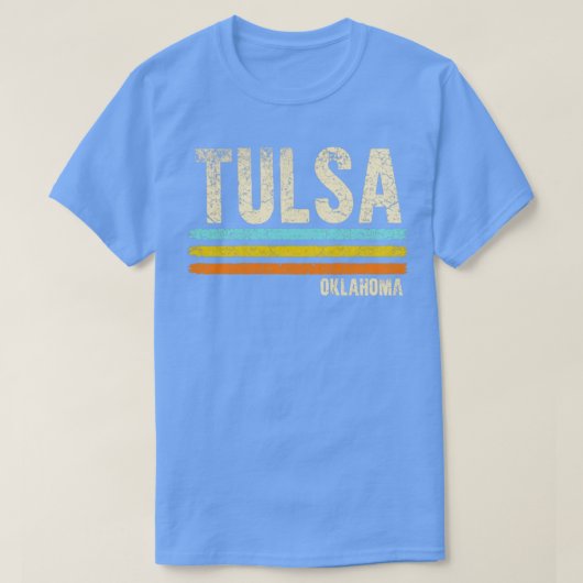 Tulsa Oklahoma Retro T-shirt (Design voorkant)