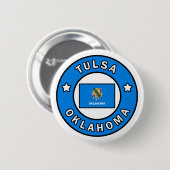 Tulsa Oklahoma Ronde Button 5,7 Cm (Voorkant /achterkant)