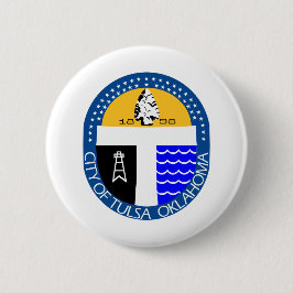 Tulsa, Oklahoma Ronde Button 5,7 Cm