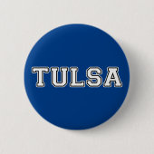 Tulsa Oklahoma Ronde Button 5,7 Cm (Voorkant)