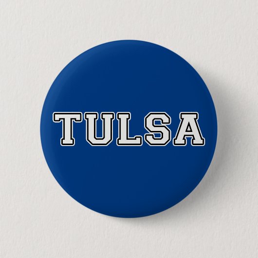 Tulsa Oklahoma Ronde Button 5,7 Cm (Voorkant)