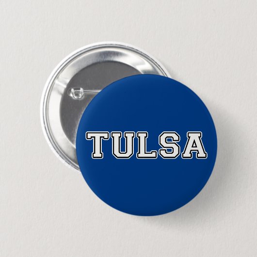 Tulsa Oklahoma Ronde Button 5,7 Cm (Voorkant /achterkant)