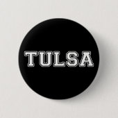 Tulsa Oklahoma Ronde Button 5,7 Cm (Voorkant)