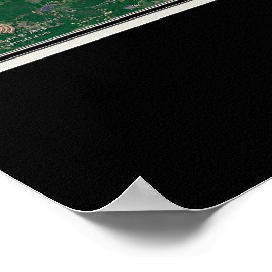 Tulsa Oklahoma Satellite Poster Map (Hoek)