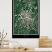 Tulsa Oklahoma Satellite Poster Map (Keuken)