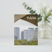 tulsa oklahoma skyline briefkaart (Staand voorkant)