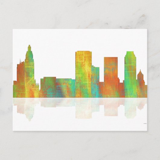 Tulsa Oklahoma Skyline Briefkaart (Voorkant)