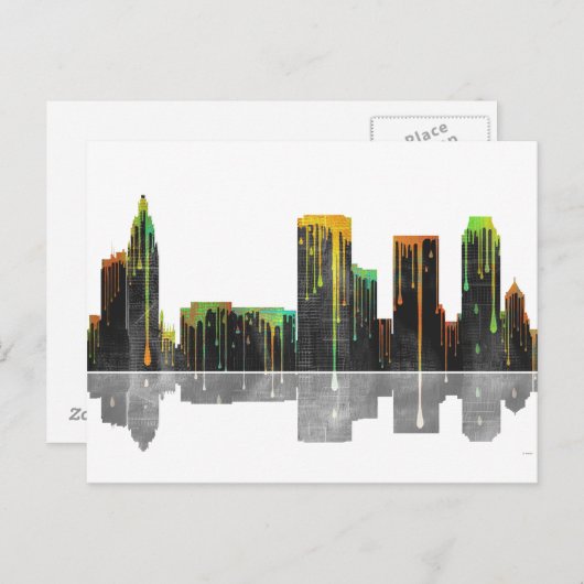 Tulsa Oklahoma Skyline Briefkaart (Voorkant / Achterkant)