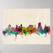 Tulsa Oklahoma Skyline Cityscape Poster (Voorkant)