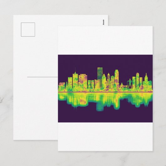 Tulsa Oklahoma Skyline Feestdagenkaart (Voorkant / Achterkant)