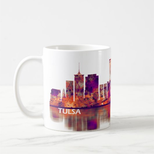 Tulsa Oklahoma Skyline Koffiemok (Links)