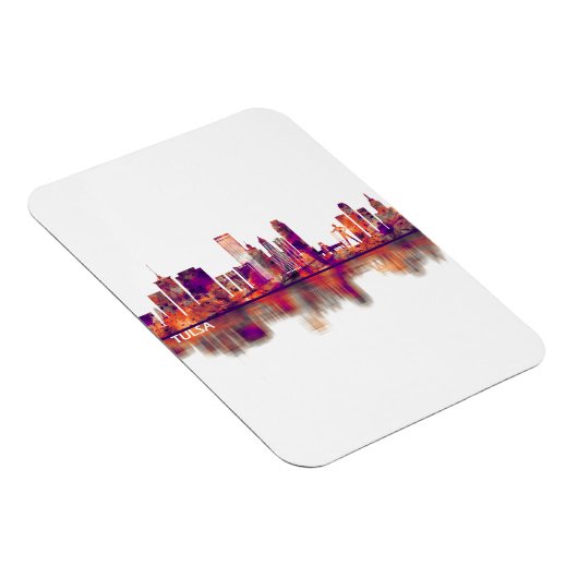 Tulsa Oklahoma Skyline Magneet (Rechterzijde)