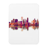 Tulsa Oklahoma Skyline Magneet (Verticaal)
