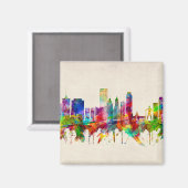 Tulsa Oklahoma Skyline Magneet (Voorkant / Achterkant)