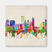 Tulsa Oklahoma Skyline Magneet (Voorkant)