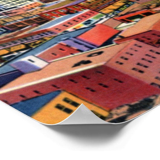 Tulsa Oklahoma Skyline Poster (Hoek)