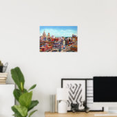 Tulsa Oklahoma Skyline Poster (Thuiskantoor)