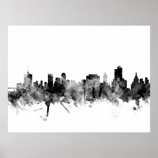 Tulsa Oklahoma Skyline Poster (Voorkant)