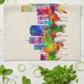 Tulsa Oklahoma Skyline Theedoek (Gevouwen)