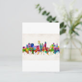 Tulsa Oklahoma Skyline Uitnodiging Briefkaart (Staand voorkant)