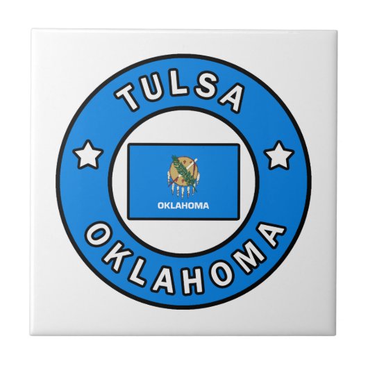 Tulsa Oklahoma Tegeltje (Voorkant)