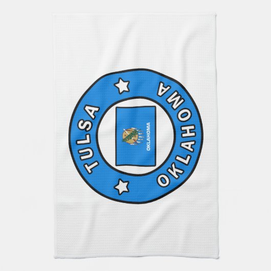 Tulsa Oklahoma Theedoek (Verticaal)