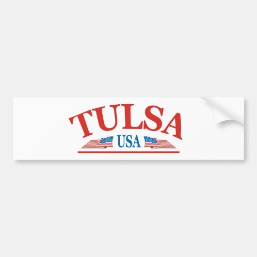 Tulsa Oklahoma USA Bumpersticker (Voorkant)