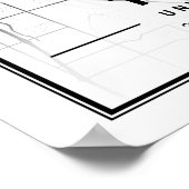 Tulsa Oklahoma USA Travel City Map Poster (Hoek)