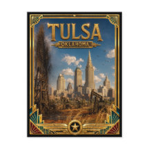 Tulsa Oklahoma Vintage Art Deco Gouden Tijdperk