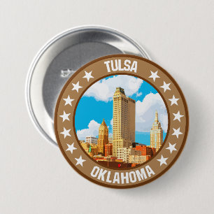 Tulsa Ronde Button 7,6 Cm