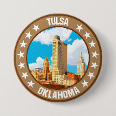 Tulsa Ronde Button 7,6 Cm (Voorkant)