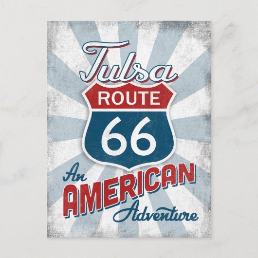 Tulsa Route 66  Amerika Oklahoma Briefkaart (Voorkant)