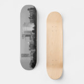 Tulsa Skyline B&W Skateboard Deck (Voorkant)