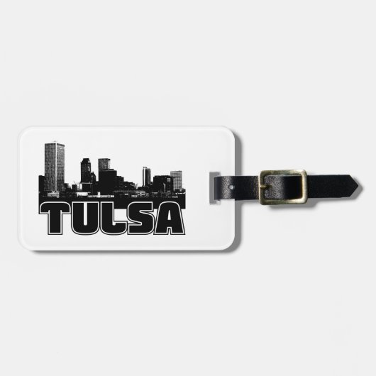 Tulsa Skyline Bagagelabel (Voorkant horizontaal)