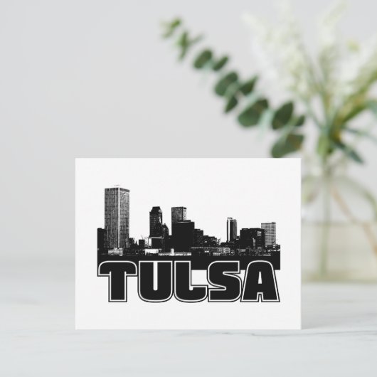 Tulsa Skyline Briefkaart (Staand voorkant)