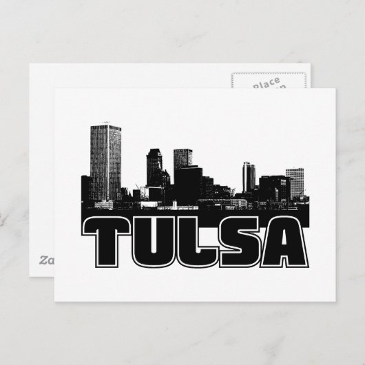 Tulsa Skyline Briefkaart (Voorkant / Achterkant)