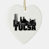 Tulsa Skyline Keramisch Ornament (Rechts)