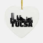 Tulsa Skyline Keramisch Ornament (Voorkant)