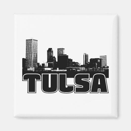 Tulsa Skyline Magneet (Voorkant)